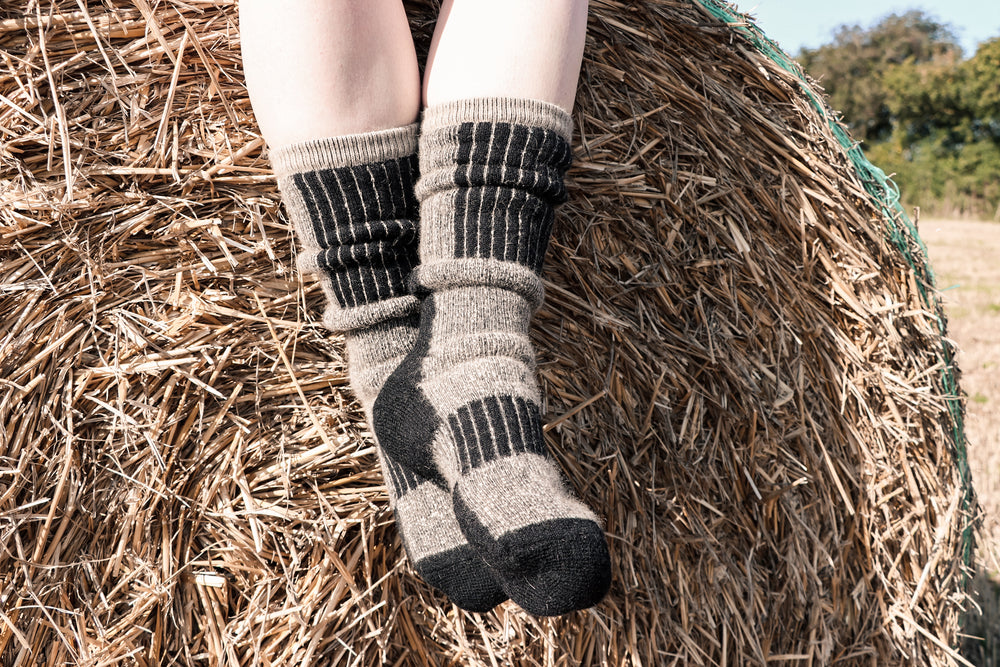 Hand Knitted 100% Merino Wool Legwarmers, Womens Knee High Welly