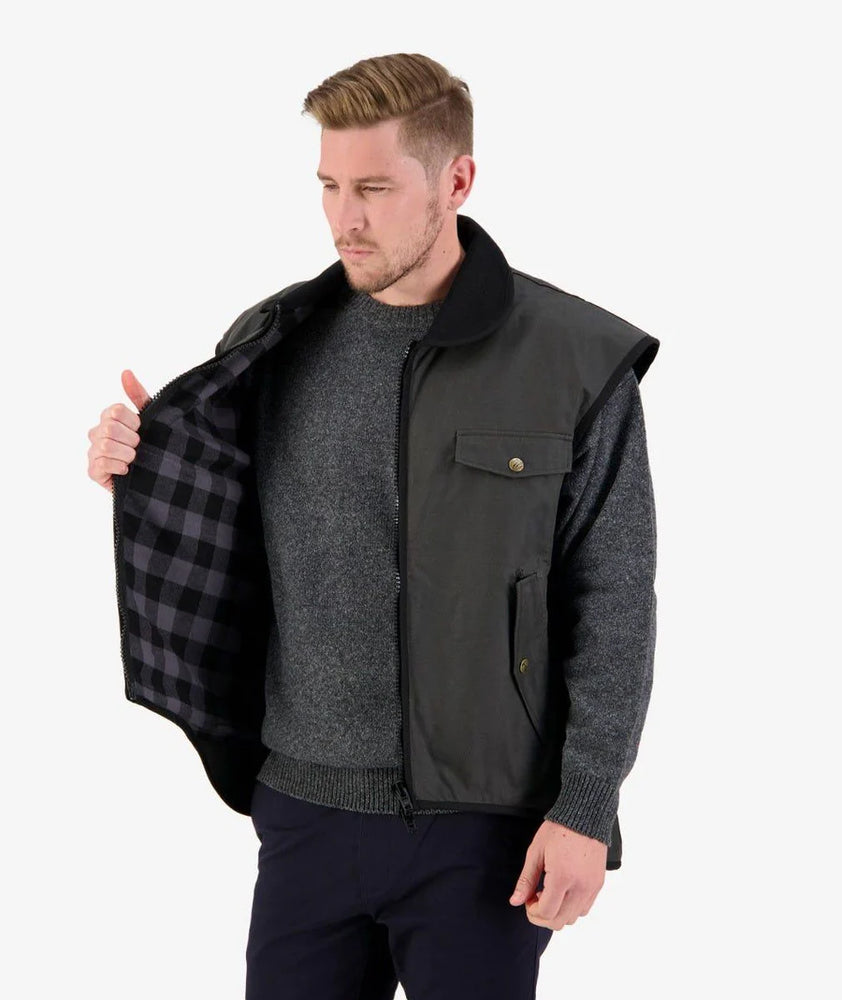 
                  
                    The inner layer of the Swanndri UK vest jacket
                  
                