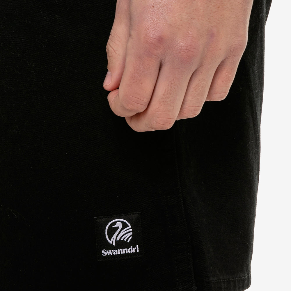 
                  
                    Swanndri clothes logo closeup
                  
                