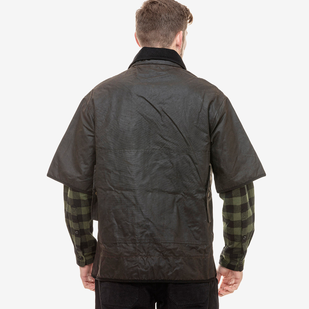 
                  
                    Farmers jacket viewed from behind
                  
                